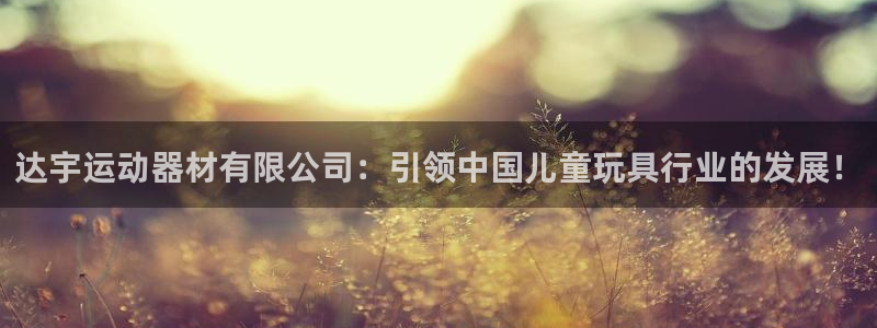 fb体育招商电话地址查询：达宇运动器材有限公司：引领中国儿童